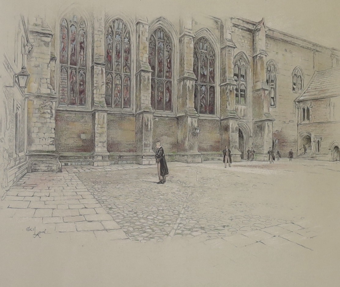 Cecil Aldin, colour print, 'Winchester', signed, 36 x 41cm